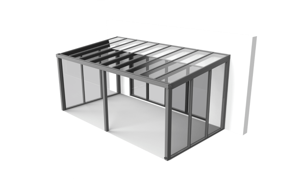 Terrassenueberdachung 3x4 alu glas de