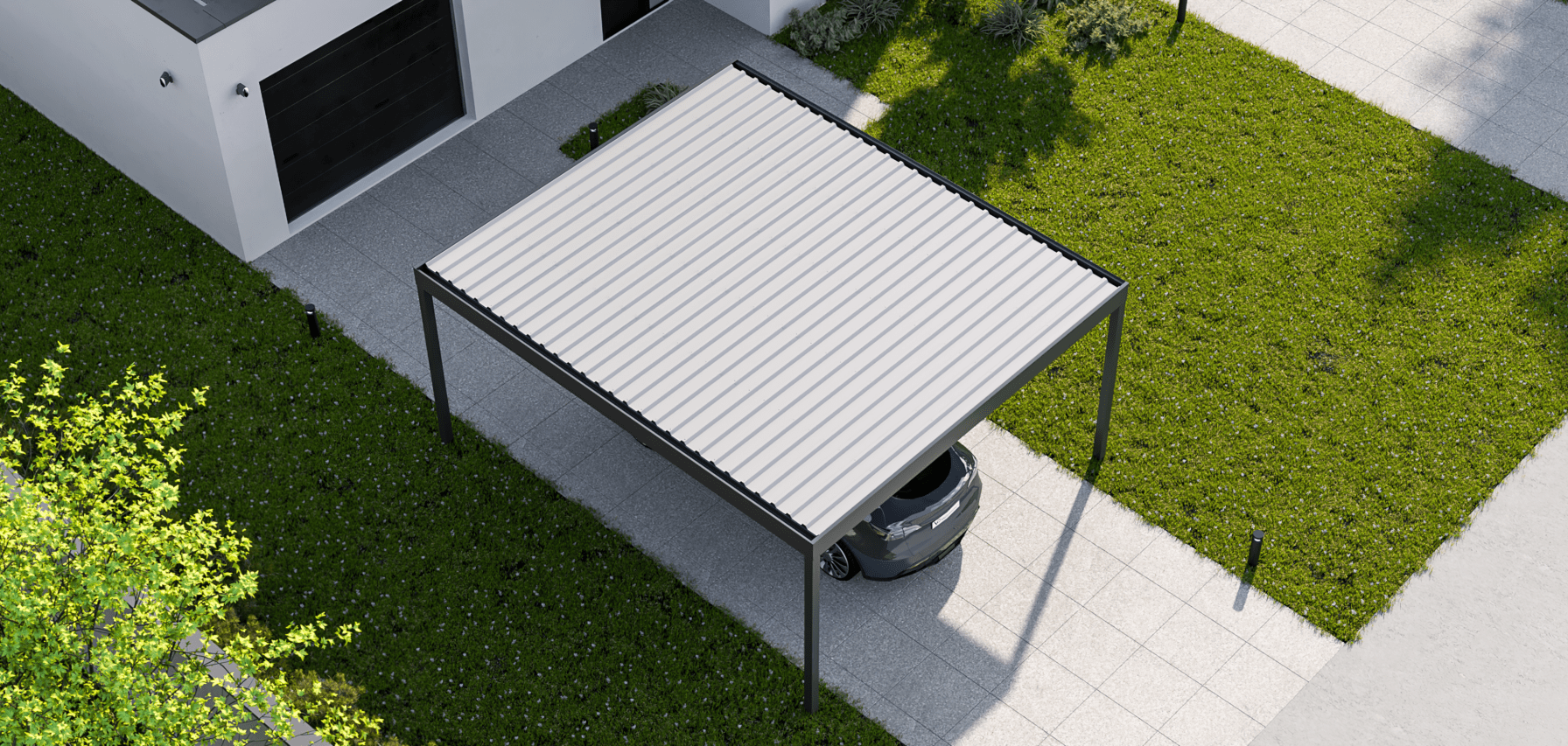 Carport Flat Line Trapezblech